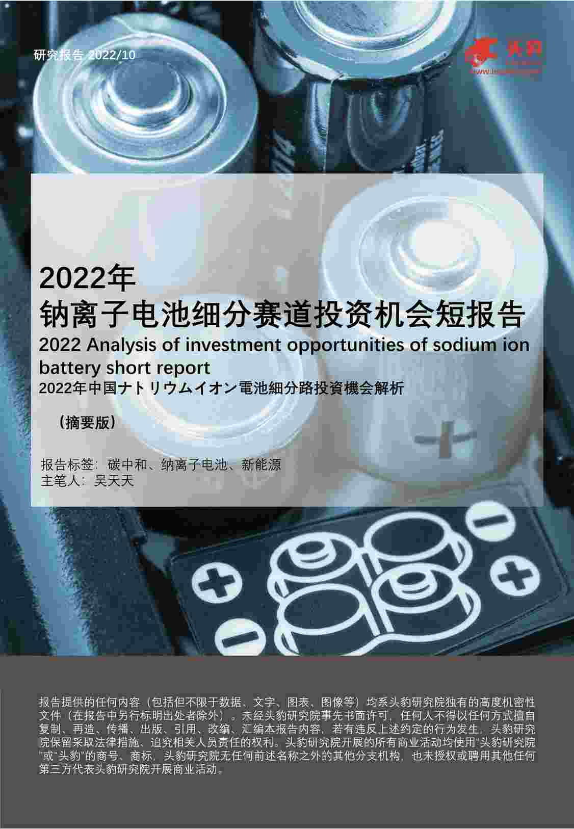 2022ӵϸͶʻ̱棨ժҪ棩-ͷоԺPDF1ҳͼƬ